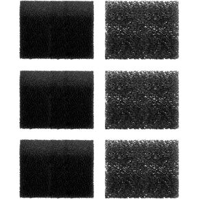 Replacement Sponge (6-Month Pack) for Aquarium Filter, Fish Tank Filter Replacement Parts, Including 3 x Fine Sponge & 3 x Coarse Sponge