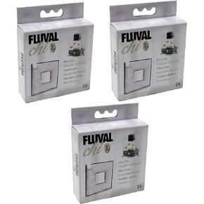 Fluval (3 Pack) Chi I/II Filter Pads, 3 Pads Each