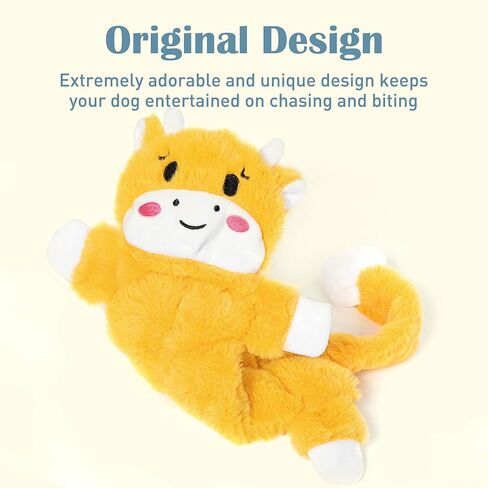 Nocciola 5 قطع ألعاب تصدر صوتًا مجعدًا للكلاب مع طبقة مزدوجة من القماش المقوى، ألعاب قطيفة متينة للكلاب، مجموعة ألعاب للكلاب بدون حشو للكلاب الصغيرة والكبيرة (5 قطع 45 صرير، سلسلة الغابة 4) in Kuwait