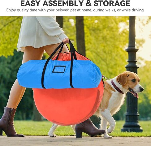 YITAHOME Dog Agility Training Equipments: includes Flirt Pole Toy, 3 Flying Discs, 2 Agility Tunnel, 3 Jumps, 6 Weave Poles, Pause Box, Dog Agility Course Backyard Set Indoors Outdoors in Saudi Arabia