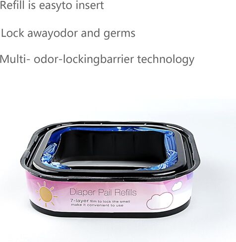 8 عبوات من خرطوشة إعادة التعبئة المربعة لأكياس فضلات القطط وأكياس نفايات الحيوانات الأليفة وخرطوشة ملحقات صندوق فضلات القطط المتوافقة مع سطل فضلات القطط القياسي الخاص بك، بالإضافة إلى سطل وسطل فضلات القطط مقاس XL in Kuwait