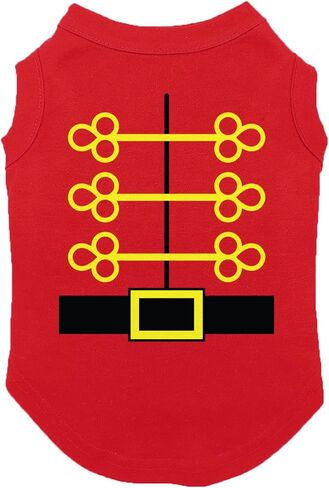 Nutcracker Outfit - Holiday Season Dog Shirt (Red, Medium) in Saudi Arabia