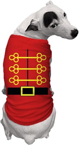 Nutcracker Outfit - Holiday Season Dog Shirt (Red, Medium) in Saudi Arabia