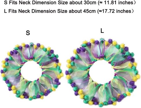 ماردي غرا جرو القط طوق باندانا عقال الحيوانات الأليفة زي لحفلة ماردي غرا (ماردي غرا 3 - حجم صغير) in Kuwait