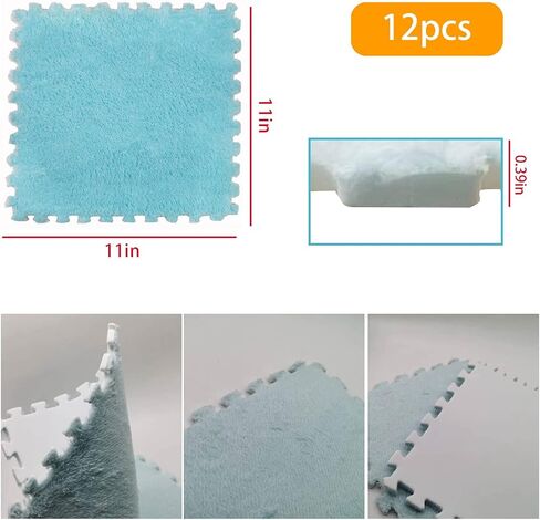 bnosdm 11 "x 11" منصات خنزير غينيا قابلة للغسل، 12 جهاز كمبيوتر شخصى بطانات قفص الصوف خنزير غينيا، قابلة لإعادة الاستخدام خنزير غينيا النوم حصيرة بطانية الفراش، لينة أرنب حصيرة الكلمة سرير بطانية لأقفاص خنزير غينيا أرنب (الأزرق) in Kuwait