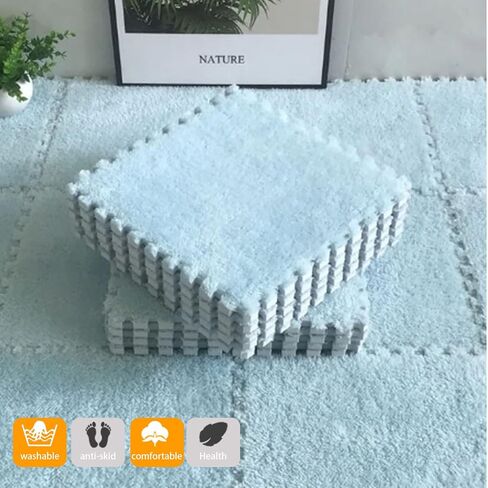 bnosdm 11 "x 11" منصات خنزير غينيا قابلة للغسل، 12 جهاز كمبيوتر شخصى بطانات قفص الصوف خنزير غينيا، قابلة لإعادة الاستخدام خنزير غينيا النوم حصيرة بطانية الفراش، لينة أرنب حصيرة الكلمة سرير بطانية لأقفاص خنزير غينيا أرنب (الأزرق) in Kuwait