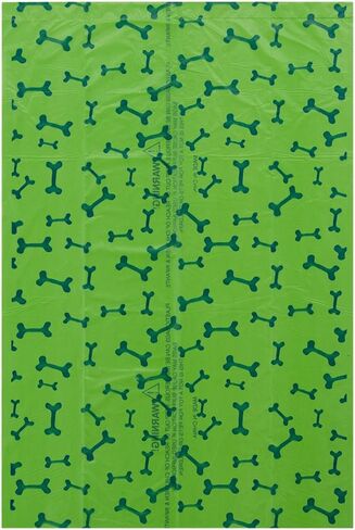 Best Pet Supplies Dog Poop Bags, Rip-Resistant and Doggie Waste Bag Refills With d2w Controlled-Life Plastic Technology - Pack of 150, Green Bone (Scented) (GB-150B) in Saudi Arabia