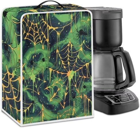 Coffee Tee Design Coffee Maker Cover Dust Proof Appliance Cover, Machine Washable Polyester Stand Mixer Cover with Durable Handle Waterproof Fits Blender/Toaster/Air Fryer in Kuwait