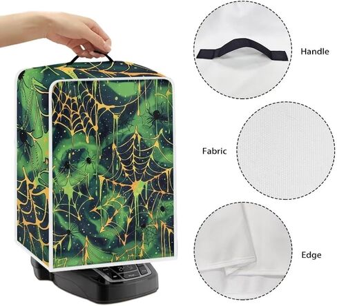 Coffee Tee Design Coffee Maker Cover Dust Proof Appliance Cover, Machine Washable Polyester Stand Mixer Cover with Durable Handle Waterproof Fits Blender/Toaster/Air Fryer in Kuwait