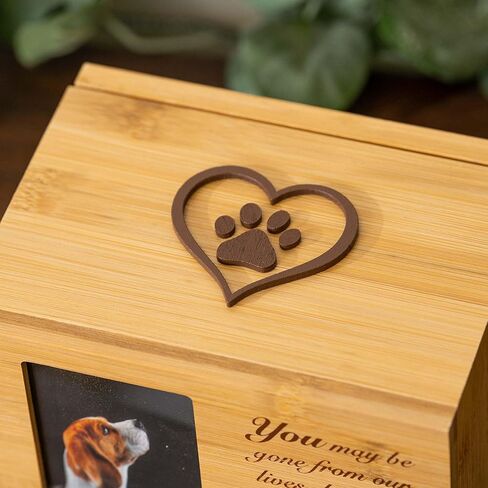 تذكار تذكاري للكلب "كن دائمًا في قلبي" من iHeartDogs - جرة حرق جثث بإطار صور لرماد الكلاب والقطط - هدايا فقدان الحيوانات الأليفة in Kuwait