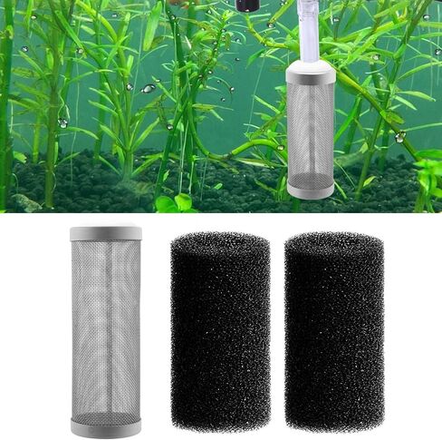 16mm Stainless Steel Aquarium Mesh Net Filter Guard Fish Shrimp Inflow Inlet Basket for Aquarium Percolator with Fish Prefilter Intake Sponge Cover in Saudi Arabia