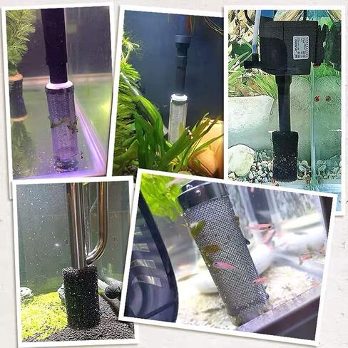 16mm Stainless Steel Aquarium Mesh Net Filter Guard Fish Shrimp Inflow Inlet Basket for Aquarium Percolator with Fish Prefilter Intake Sponge Cover in Saudi Arabia