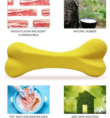 Dog Toys for Aggressive Chewers Dog SuperChewy Tough Dog Bone Toy for Large Medium Dogs Breed Strong Natural Rubber in Saudi Arabia