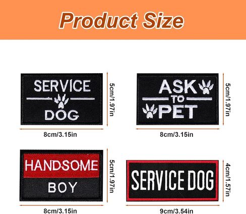 9 Pieces Removable Tactical Service Dog Vest Patches Do Not Pet in Training Dog Patches and Emotional Support Dog Vest Patches Dog Embroidered Patch for Service Dogs Harness Vest Clothes in Saudi Arabia