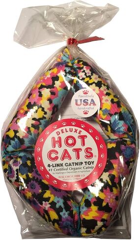 Deluxe Hot Cats Four Link Catnip Sausage Variety Design 17" - Filled with Organic Catnip in Saudi Arabia