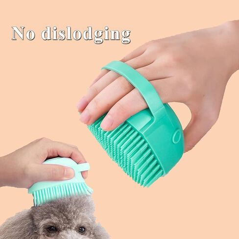 Dog Bath Brush Silicone Rubber Dog Grooming Brush Silicone Puppy Cat Grooming Cleaning for Short Long Haired Dogs and Cats Washing (Blue) in Saudi Arabia