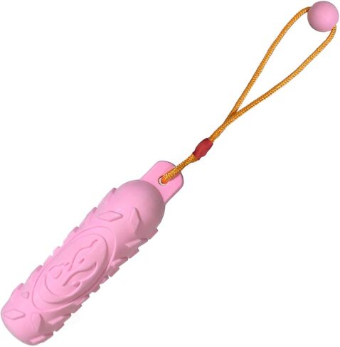 Puppy Floating Pool Toy Teething Toys for Small Medium Dogs, Soft Rubber Dog Fetch Stick Toys for Small Dogs, Pink in Kuwait