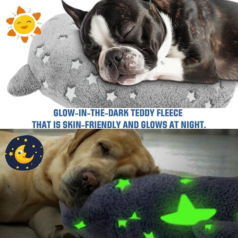 Dog Pillows, Cats Pillow Anxiety Relief Pillows for Dogs and Cats, U-Shape Pillow for Improving Pet Sleeping, Half-Count Soft Cat Pillow, Machine Washable (Grey) in Saudi Arabia