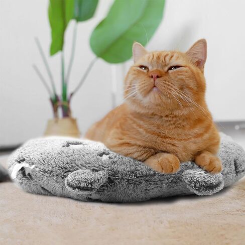 Dog Pillows, Cats Pillow Anxiety Relief Pillows for Dogs and Cats, U-Shape Pillow for Improving Pet Sleeping, Half-Count Soft Cat Pillow, Machine Washable (Grey) in Saudi Arabia