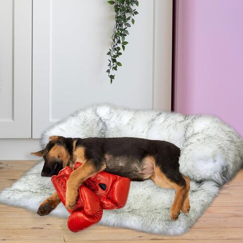 Pet Mat Large Luxury Fur Calming Dog Bed, Couch Bed, Dogs Landing Furniture Protector in Saudi Arabia