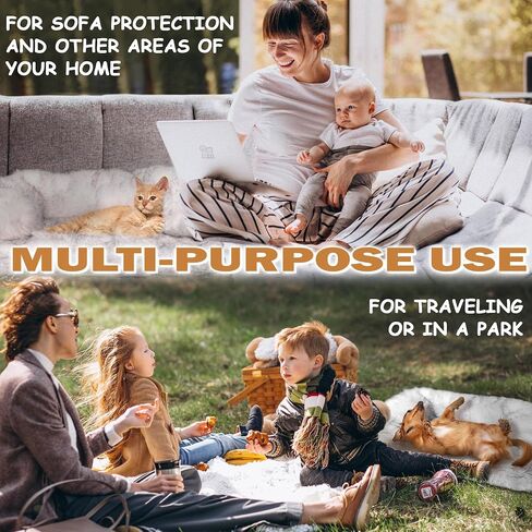 Pet Mat Large Luxury Fur Calming Dog Bed, Couch Bed, Dogs Landing Furniture Protector in Saudi Arabia
