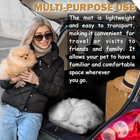 Pet Mat Large Luxury Fur Calming Dog Bed, Couch Bed, Dogs Landing Furniture Protector in Saudi Arabia