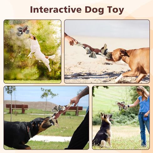 Squeaky Dog Toys, Plush Dog Toy, Large Dog Toys, Squeaky and Crinkle Chew Toy for Small, Medium, Large Dogs, yellow in Saudi Arabia
