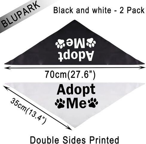 Funny Dog Bandana Dog Scarf Adopt Me Triangle Printed Bibs Pet Scarf for Pet Birthday Gift (Adopt Me) in Saudi Arabia