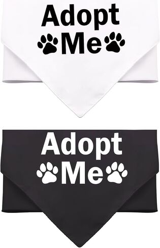 Funny Dog Bandana Dog Scarf Adopt Me Triangle Printed Bibs Pet Scarf for Pet Birthday Gift (Adopt Me) in Saudi Arabia