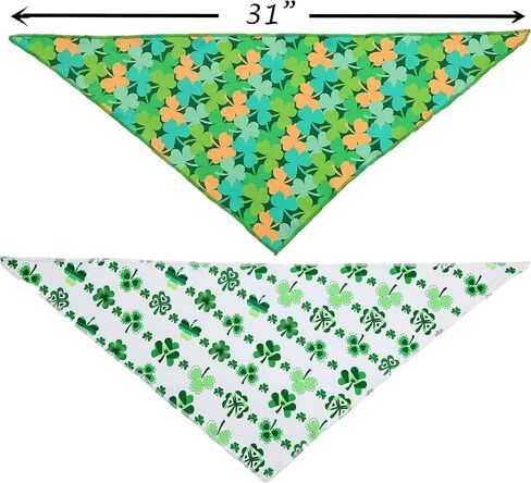 2 Pack Easter Dog Bandana,Triangle Bibs Pet Scarf for Medium to Large Dogs in Saudi Arabia