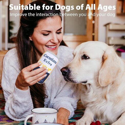 XIGGA Fun Squeaky Plush Interactive Teething Chewing Dog Toys, Canned Beer Shaped Trend Great Value for Small, Medium & Large Dogs Playing Two Packs in Saudi Arabia