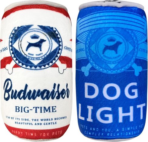 ألعاب التسنين التفاعلية الممتعة للكلاب، على شكل بيرة معلبة، قيمة رائعة للكلاب الصغيرة والمتوسطة والكبيرة التي تلعب بمجموعتين in Kuwait