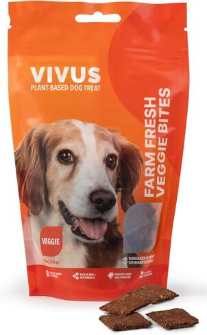 Natural Vegan Dog Treats - for Immune Boosting & Skin Coat Health - All Natural Human Grade Allergen Free Ingredient - Suitable for All Breeds, 5.3 Oz in Saudi Arabia