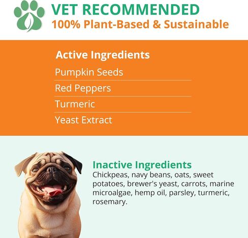 Natural Vegan Dog Treats - for Immune Boosting & Skin Coat Health - All Natural Human Grade Allergen Free Ingredient - Suitable for All Breeds, 5.3 Oz in Saudi Arabia