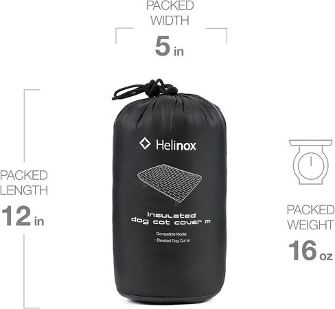 Helinox Fleece Dog Cot Warmer Insulation Layer Portable Dog Beds, Large (39 x 27.5) in Kuwait