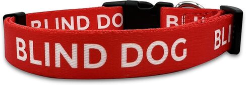 Blind Dog Collar - No Limited Sight Dog Warning - I Am Blind Dog for Small Medium Large Dogs Cats (M, Red) in Kuwait