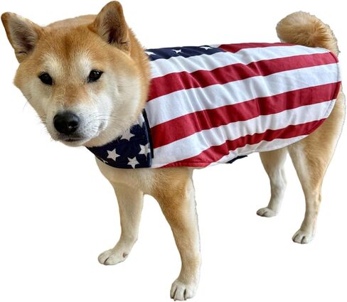 ComfyCamper Fourth of July Outfit Dog Costume Uncle Sam Small X-Large Patriotic Dogs USA 4th America Halloween, M in Saudi Arabia