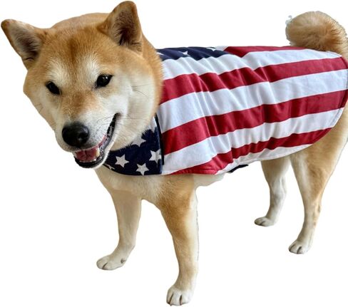 ComfyCamper Fourth of July Outfit Dog Costume Uncle Sam Small X-Large Patriotic Dogs USA 4th America Halloween, M in Saudi Arabia
