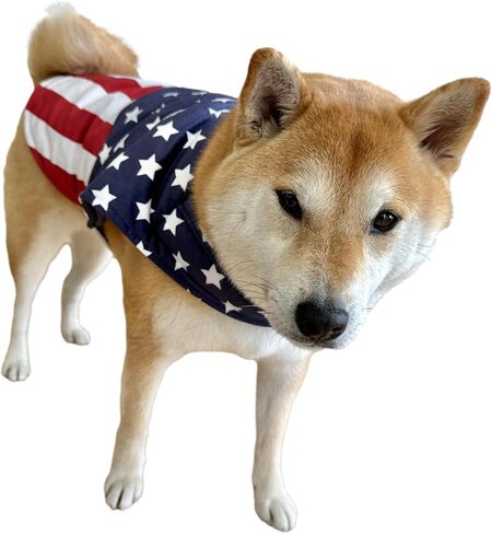 ComfyCamper Fourth of July Outfit Dog Costume Uncle Sam Small X-Large Patriotic Dogs USA 4th America Halloween, M in Saudi Arabia