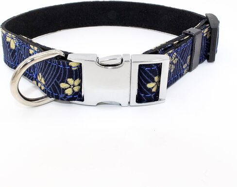 Dog Collar, Cotton Designer Dogs Collar Cute Flower Dog Collars for Girl Female Puppy Collar for Small Medium Large Dogs Gift (XS, Flag Blue) in Kuwait