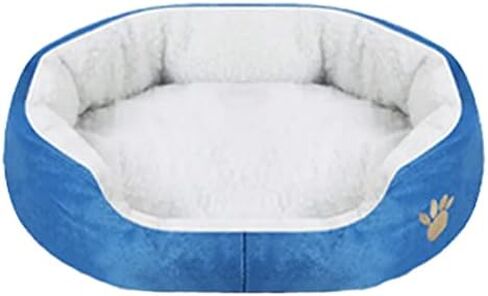 Best Dog Supplies Comfy Pet Bed - Medium Size (24"x20") - Paw Sign Orthopedic Memory Foam Round Shape - Washable, Detachable, and Machine-Washable - Great for Pets – Grey Medium (24"x20") in Saudi Arabia