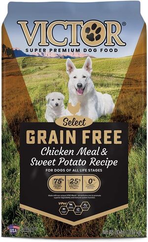 Victor Super Premium Dog Food – Grain Free Chicken Meal & Sweet Potato Recipe - Dry Dog Food for Dogs of All Life Stages – High Protein Dry Dog Food for All Normally Active Dogs, 30 lb in Saudi Arabia