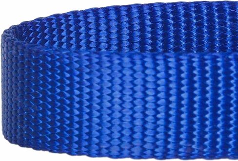 Blueberry Pet Essentials Matching Dog Collar and Double Handle Leash Set in Royal Blue, Adjustable Classic Solid Color Nylon Collar with 5 ft Leash for X-Small Dogs in Saudi Arabia