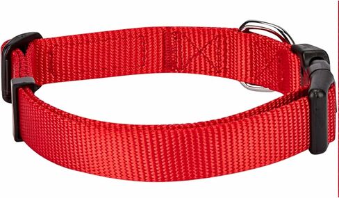 Blueberry Pet Essentials Matching Dog Collar and Double Handle Leash Set in Royal Blue, Adjustable Classic Solid Color Nylon Collar with 5 ft Leash for X-Small Dogs in Saudi Arabia