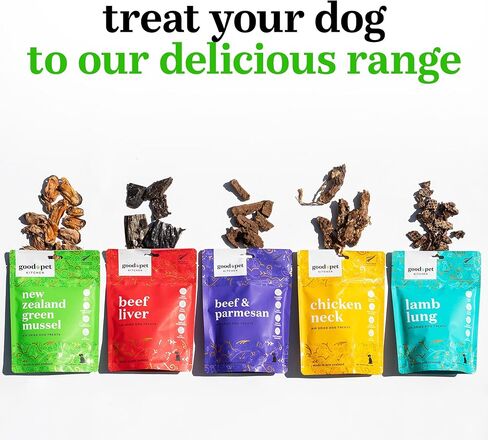 Pet Treats, Air-Dried, Natural, Single Ingredient Dog Treat, Free Range, Grain Free Dog Treats, Toppers, Snacks, Chicken Neck 2.8 oz in Saudi Arabia
