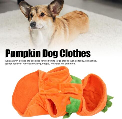 Pssopp Dog Pet Halloween Pumpkin Costume Funny Hoodies Pet Festival Costume Clothes Dogs Halloween Cosplay Sweater Halloween Pumpkin Dog Clothes XL in Saudi Arabia