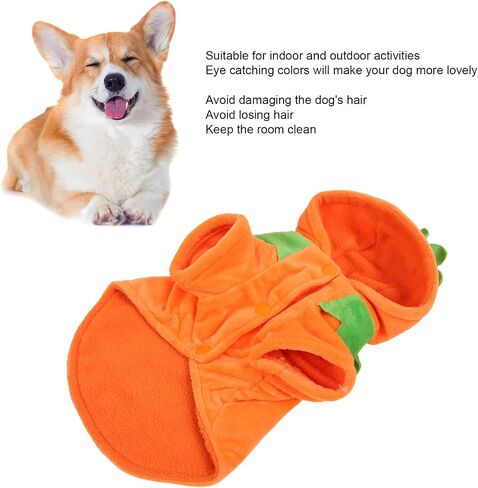 Pssopp Dog Pet Halloween Pumpkin Costume Funny Hoodies Pet Festival Costume Clothes Dogs Halloween Cosplay Sweater Halloween Pumpkin Dog Clothes XL in Saudi Arabia