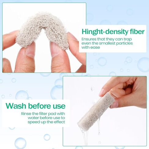 24 قطعة من فلتر حوض السمك، مخفض الأمونيا، مزيل الأمونيا لحوض السمك، مرشحات خزان الأسماك، وسادة فلتر حوض السمك متوافقة مع QuietFlow LED PRO Model 10 in Kuwait