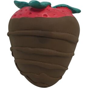 fouFIT 85644 Dessert Chew Latex Toy for Dogs, Strawberry, 4"