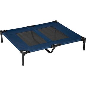 PawHut 36" x 30" Elevated Cooling Summer Dog Cot Pet Bed With Mesh Ventilation - Red in Kuwait